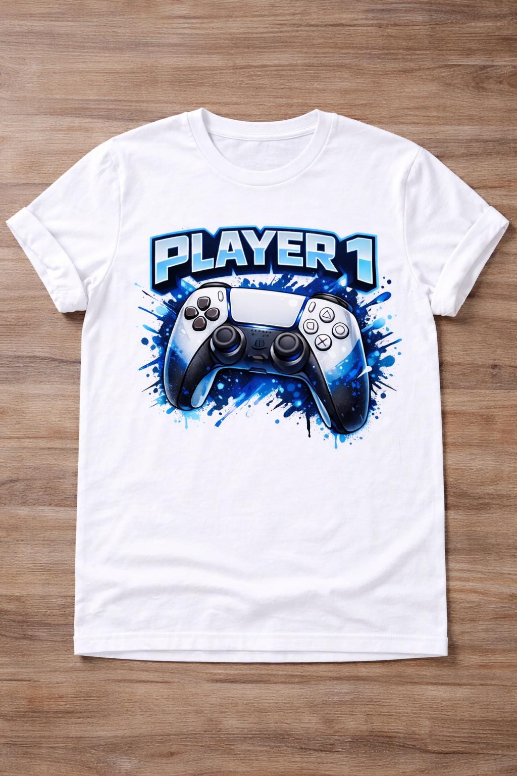 Matching Gaming T-Shirts for Adults & Baby Onesie Set - Gamer Family Apparel Controller Design PlayStation Streamer Gift