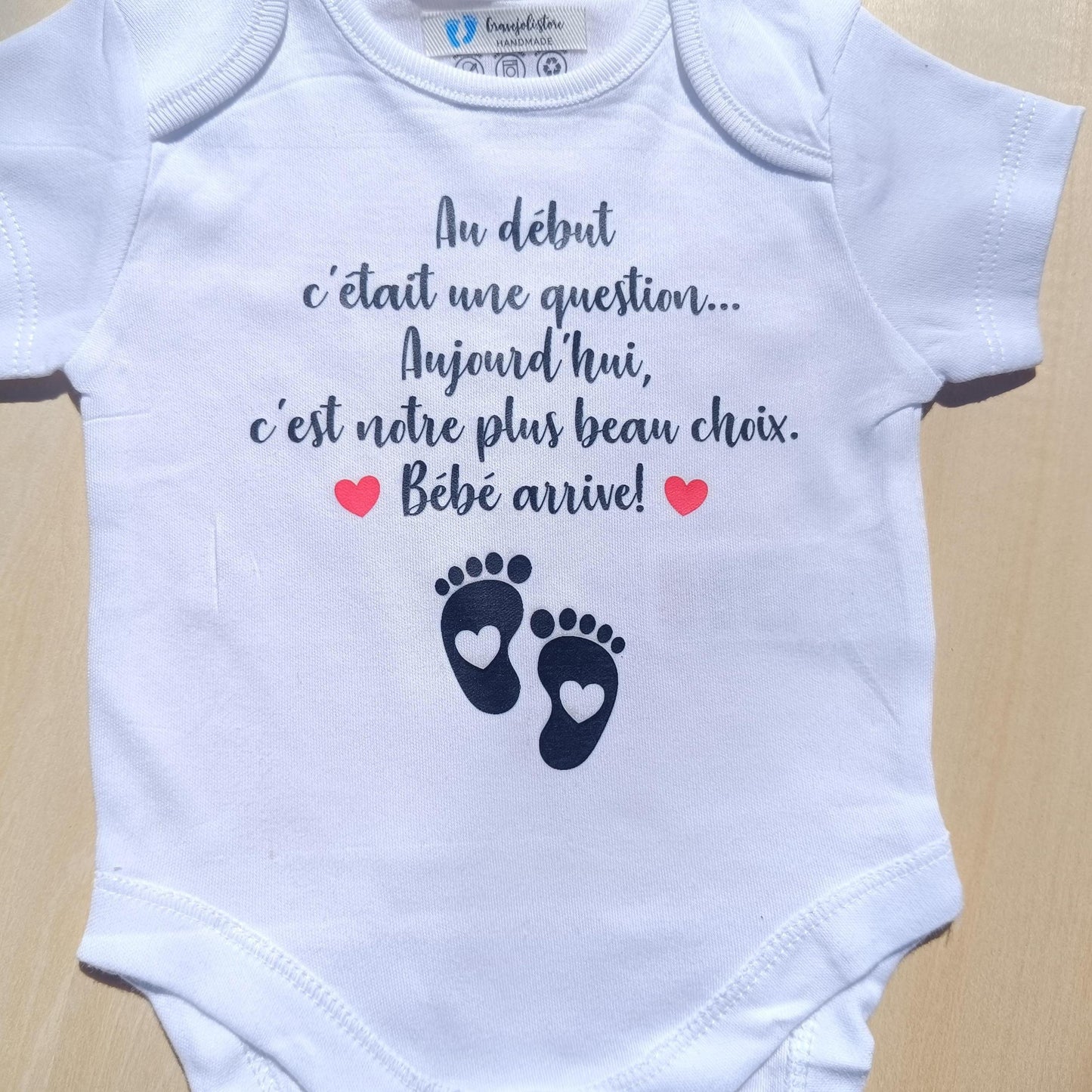 Body bébé pour annonce grossesse originale – futur papa – Idée révélation drôle – Pregnancy reveal announcement - bébé arrive en 2027
