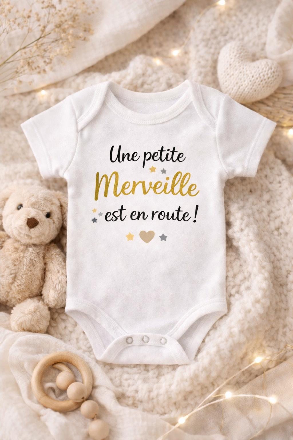 Body bébé pour annonce de grossesse, bébé en cours de chargement, annonce à papi, mamie, tonton, tata, maternité, cadeau naissance