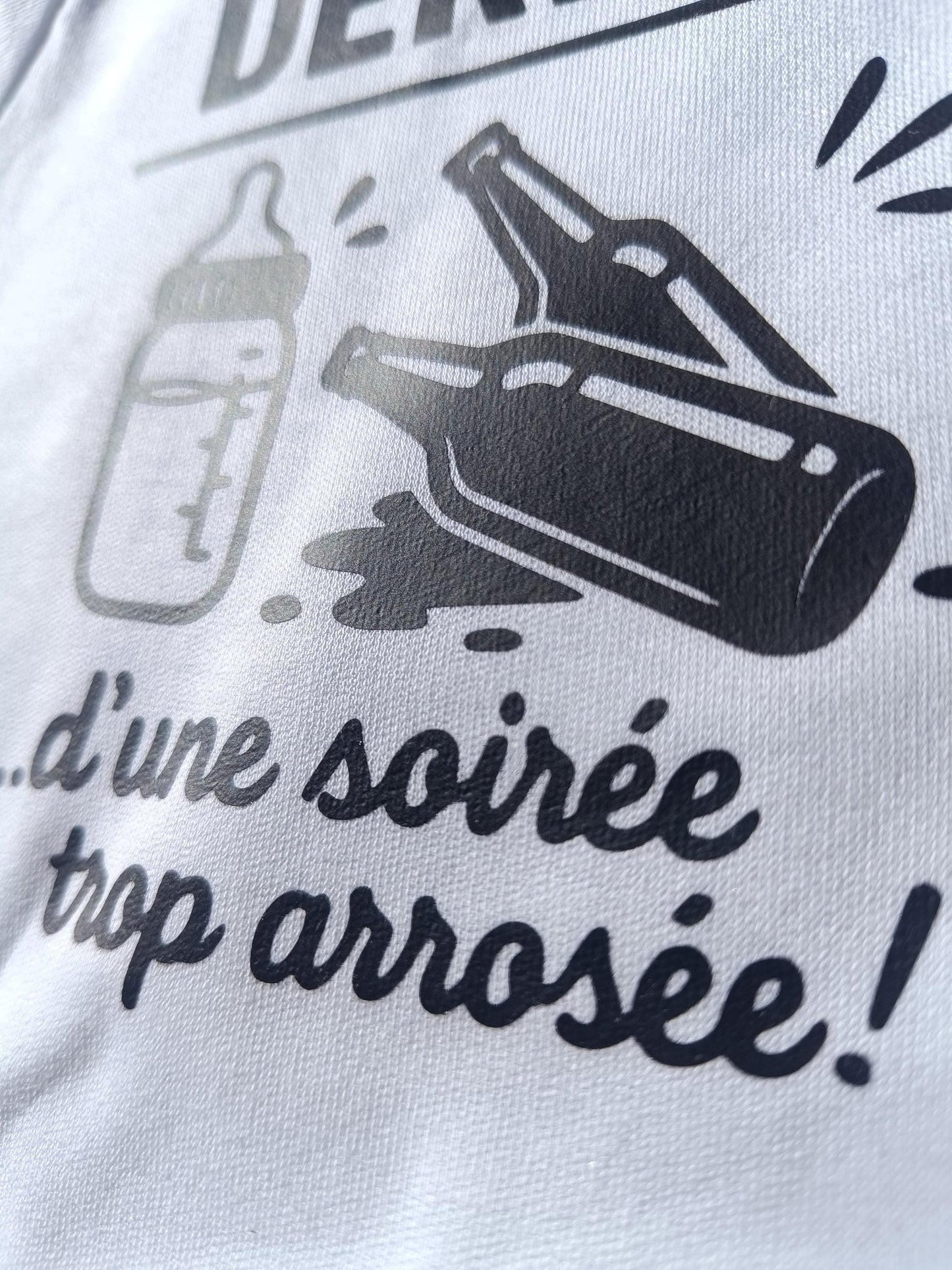 Body bébé humour – Cadeau naissance drôle – Body original "Produit dérivé d'une soirée trop arrosée" – Idée cadeau baby shower – Body rigolo