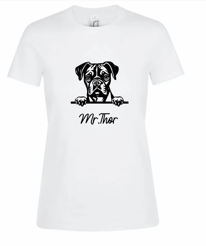 T-shirt personnalisé avec photo de chien, portrait d'animal de compagnie, cadeau pour hommes et femmes, vêtements pour amoureux des chiens