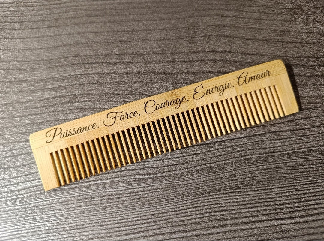 Peigne d’accouchement gravé – Soulagement naturel des contractions – Doula & maternité