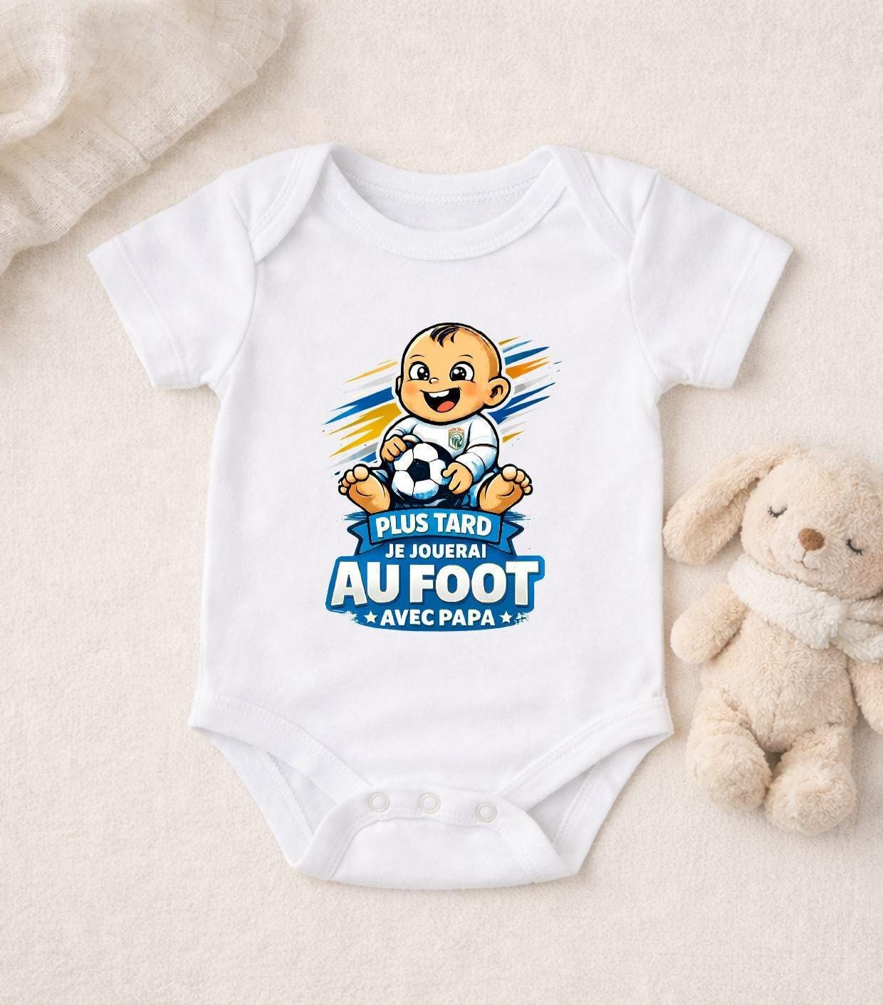Body Bébé Football Personnalisable – Futur Supporter