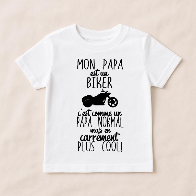 Body bébé mon papa est pilote motard, Harley Davidson Honda Suzuki Yamaha, idée cadeau annonce de grossesse naissance, futur motard
