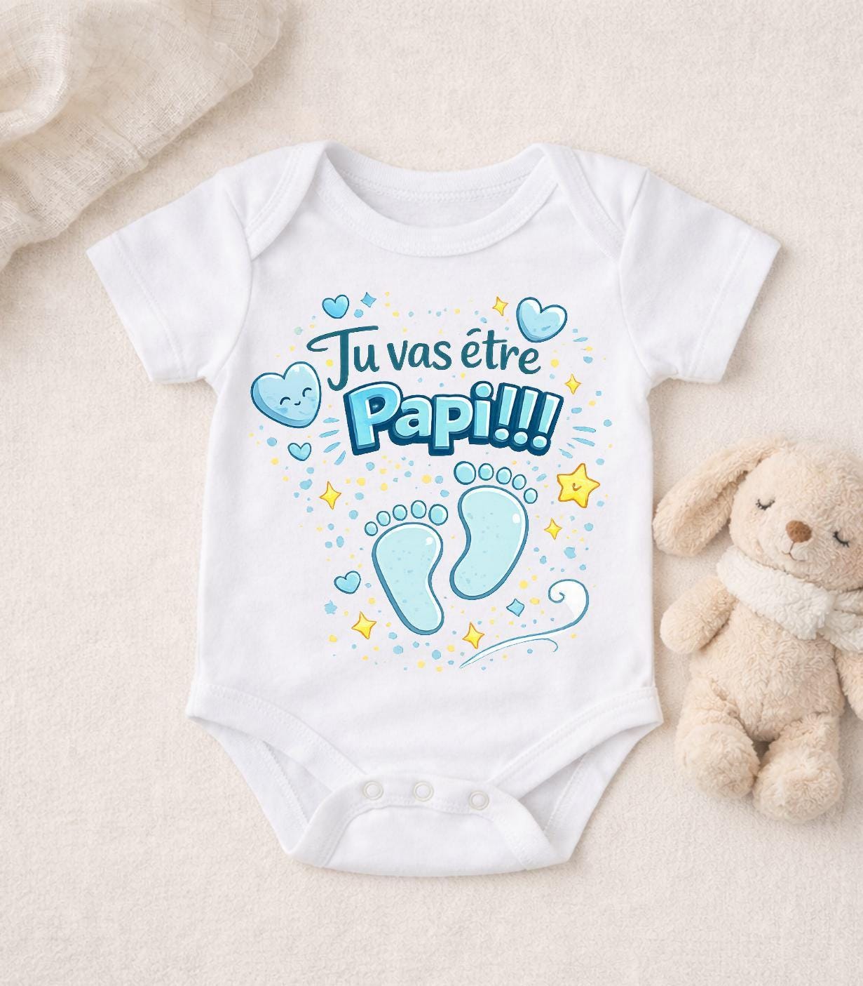 Body bébé annonce grossesse – Tu vas être Papi – Body bébé annonce future naissance – Cadeau annonce famille