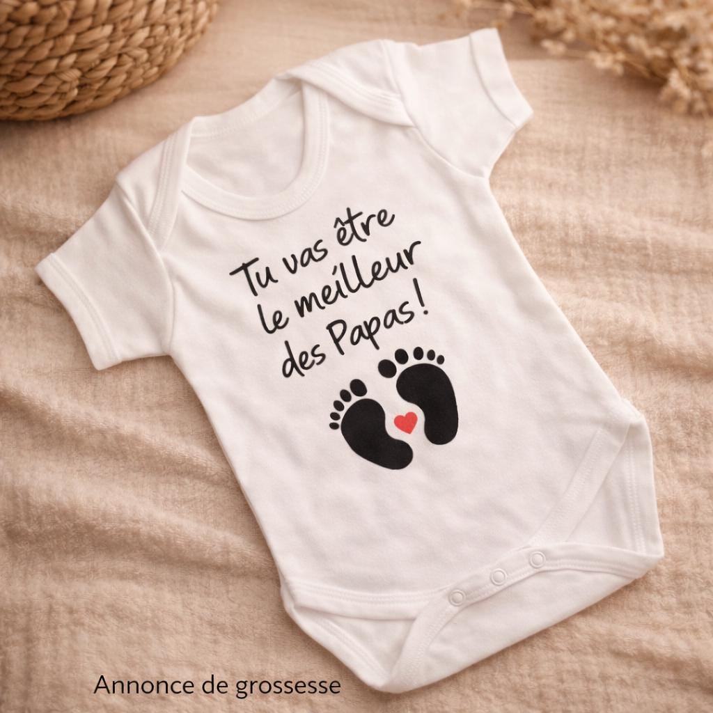 Body bébé Annonce de grossesse au Papa