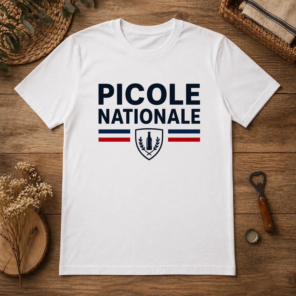 T-shirt humour apéro – Picole Nationale – Tee shirt beauf drôle – Cadeau homme humour alcool - Carnaval Dunkerque - tshirt marrant