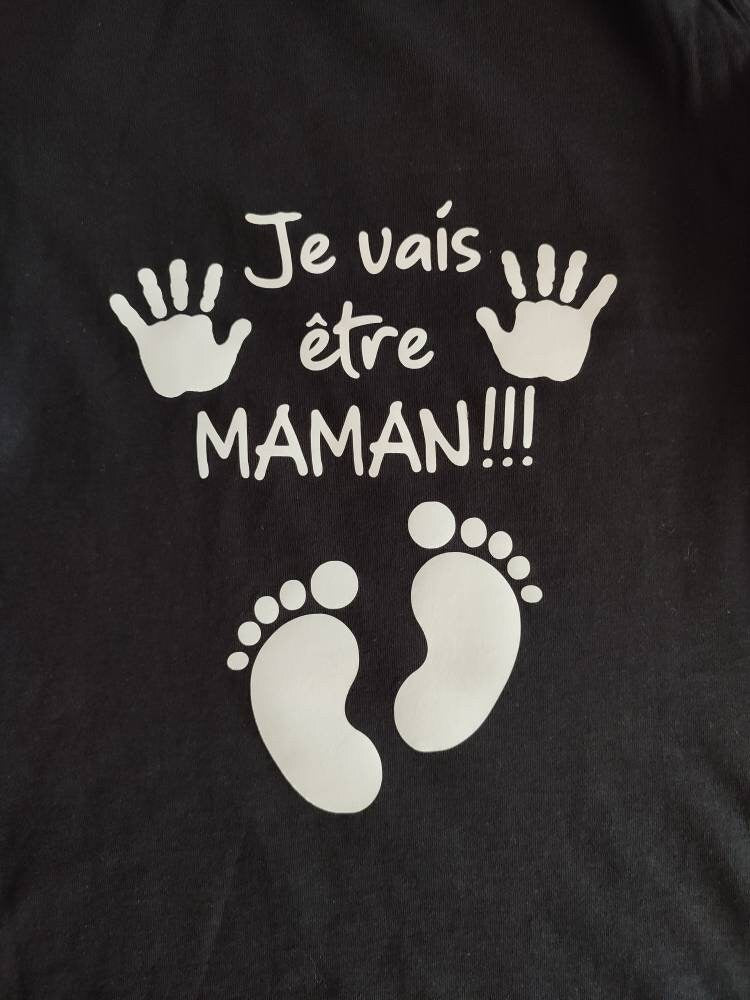 Future Maman T-Shirt - Je Vais Etre Maman - Pregnancy Announcement Gift - Baby Shower Tee - French Maternity Shirt