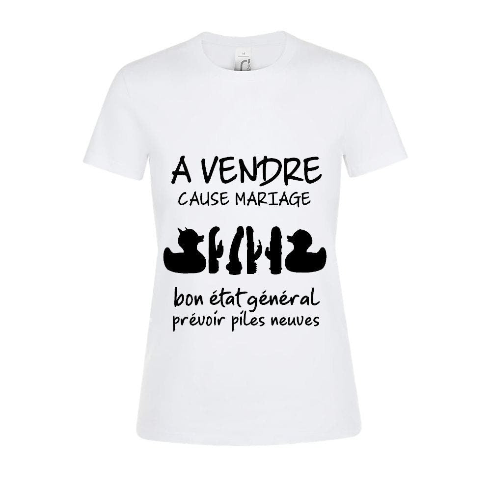 Personnalise T-shirt Femme EVJF Enterrement Vie Jeune Fille Cadeau Team Bride Prenom Date Sextoys Souvenir