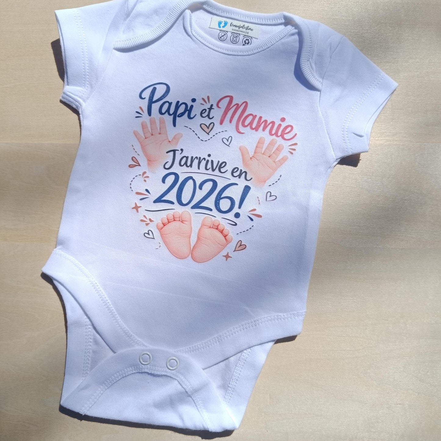 Body bébé pour annonce de grossesse