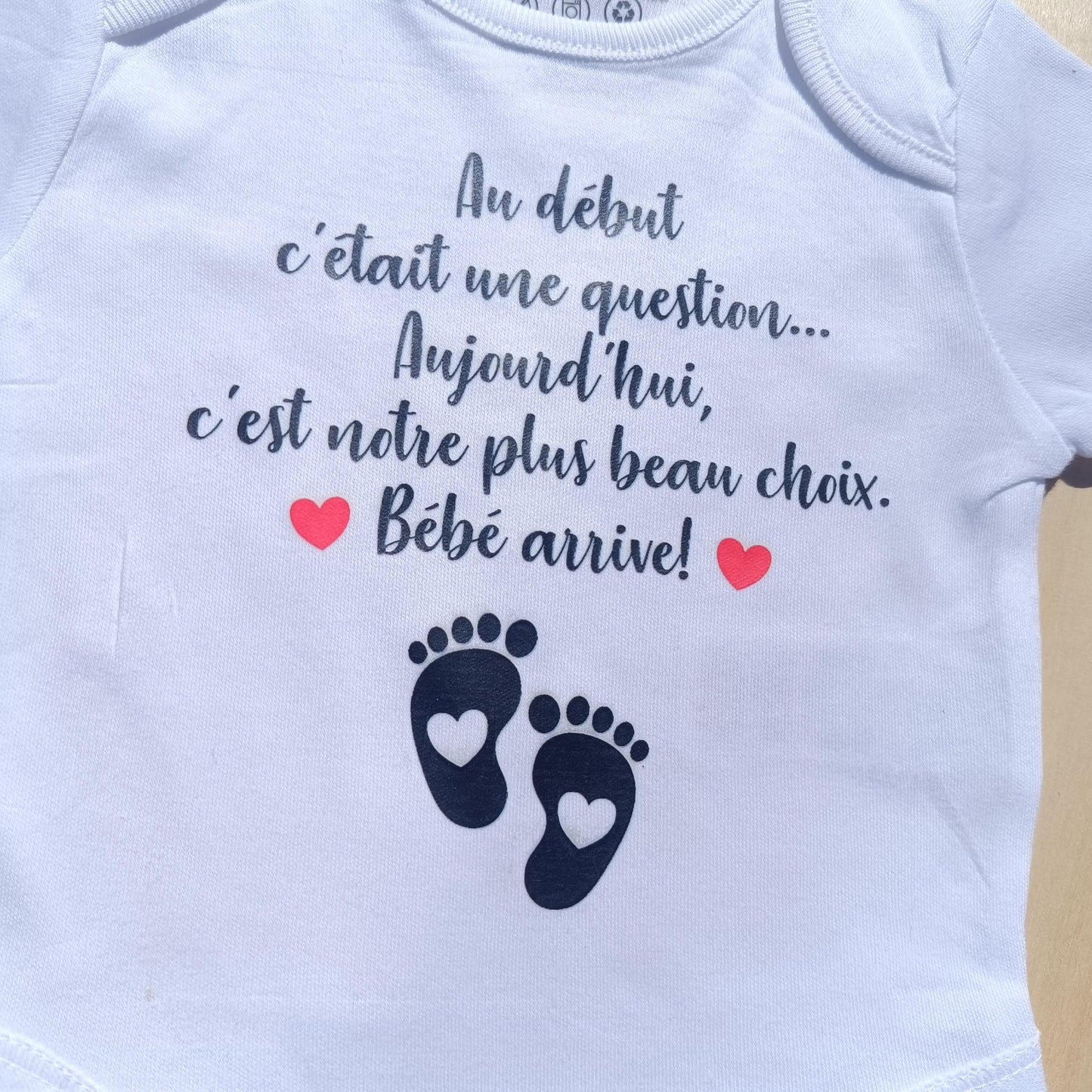 Body bébé pour annonce grossesse originale – futur papa – Idée révélation drôle – Pregnancy reveal announcement - bébé arrive en 2027