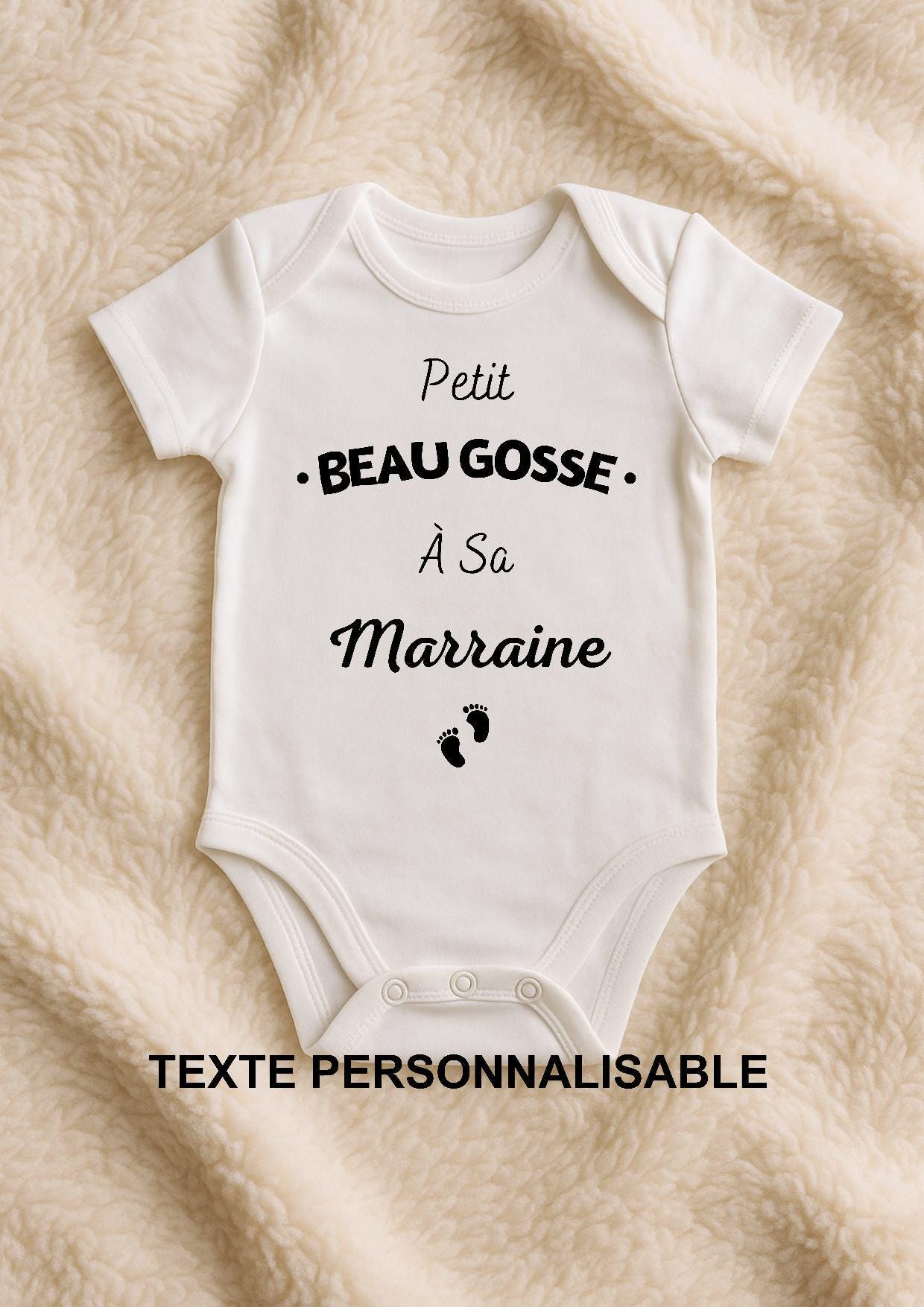 Body bébé beau gosse à sa marraine, parrain, idée cadeau, bodie humour humoristique marrant