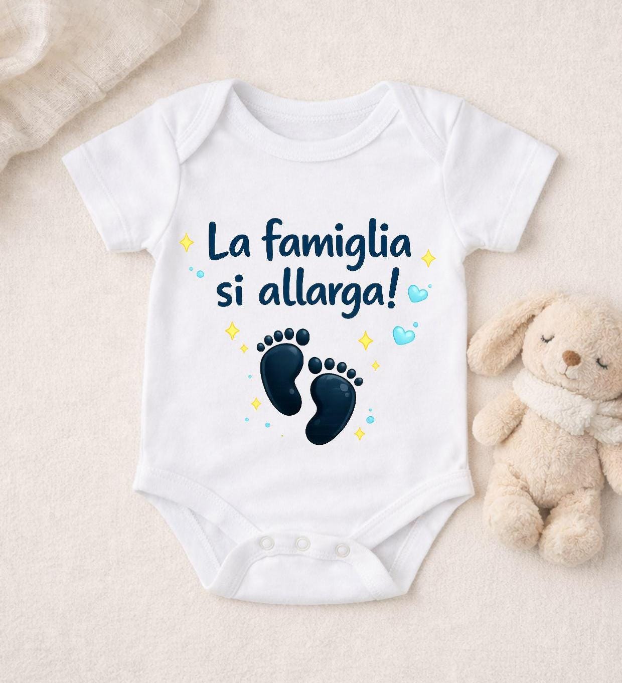 Body neonato annuncio gravidanza | La famiglia si allarga !