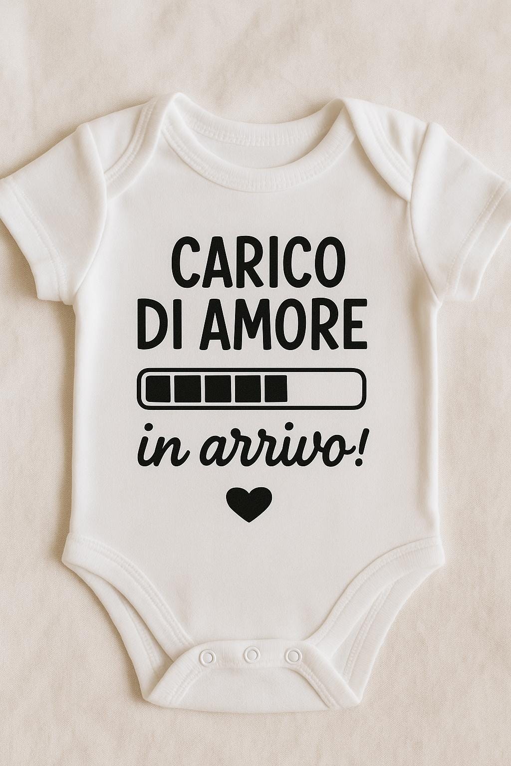 Personalized Baby Bodysuit Pregnancy Announcement Gift for Grandparents Family White Cotton Custom Phrase Newborn Onesie