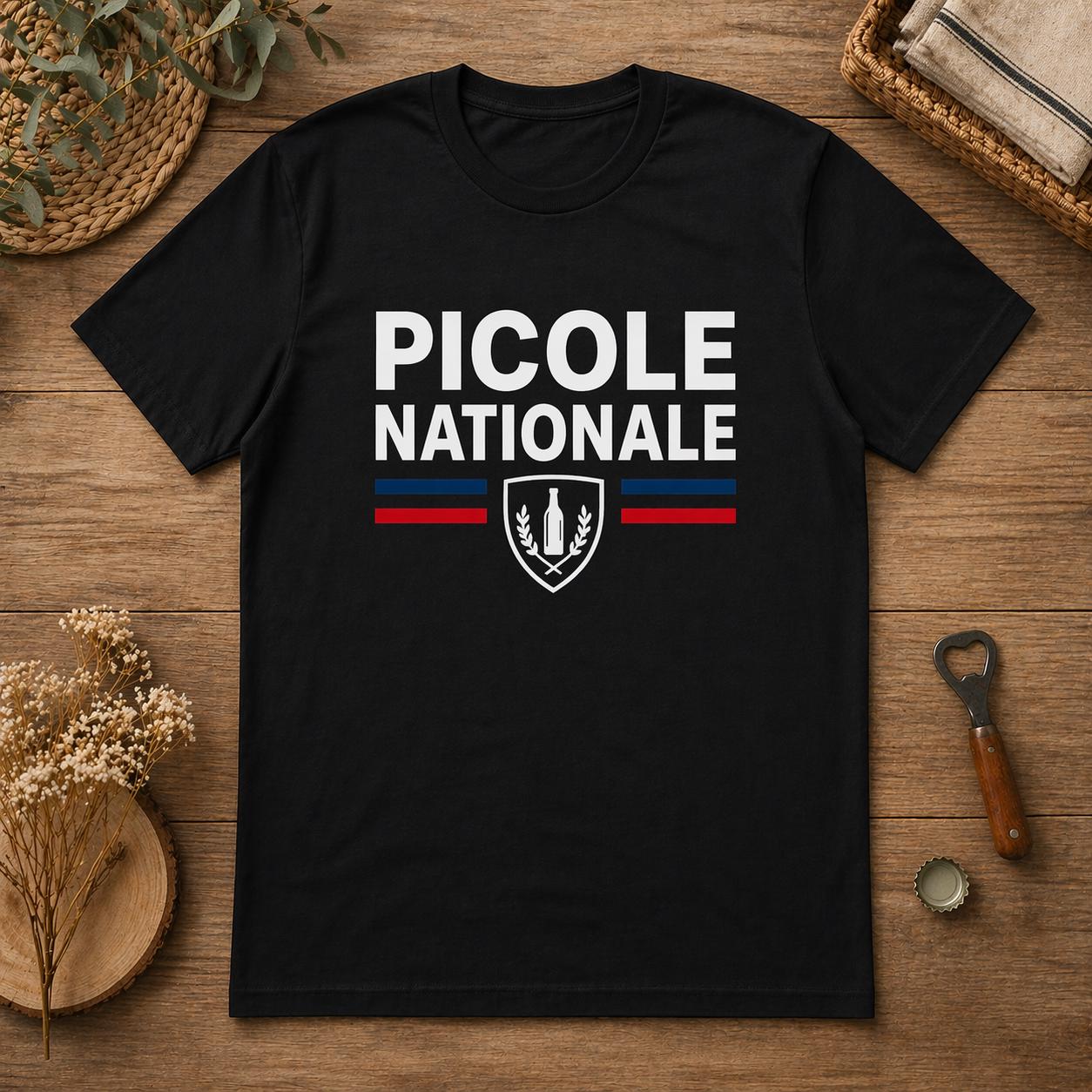 T-shirt humour apéro – Picole Nationale – Tee shirt beauf drôle – Cadeau homme humour alcool - Carnaval Dunkerque - tshirt marrant