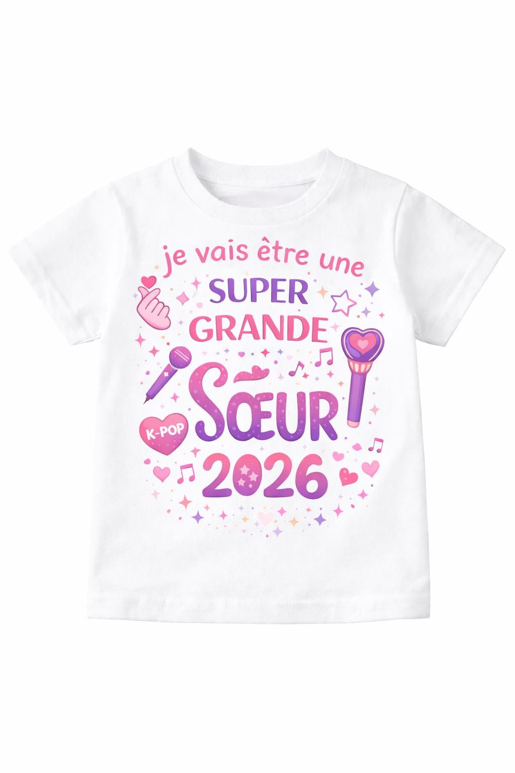 T-shirt Enfant Annonce Grossesse Humour - Je Vais Etre Super Grande Soeur - Cadeau Futur Grand Frere