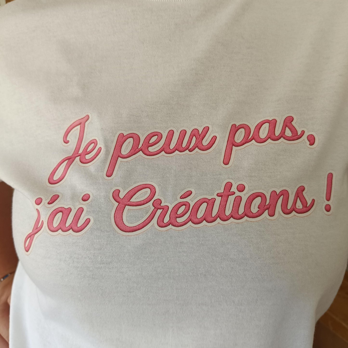 T-shirt Je peux pas, j'ai créations – Tee shirt cadeau sport tennis – Cadeau homme humour alcool - tshirt apéro fête cadeau-  marrant